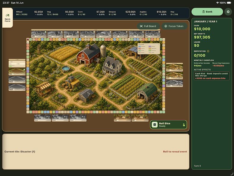 The Lucky Acre seasonal farm board game